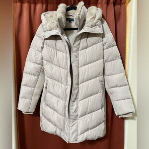 Andrew Marc Cream Puffer Jacket
